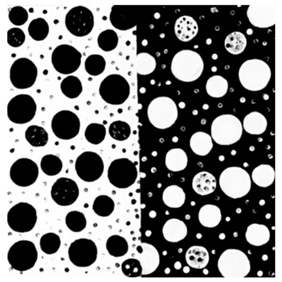 Hand Crafted Black and White Polka Dot 12x12 Inches Canvas Picture - Picture 3 of 4
